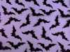 Halloween denevér mintás sifon anyag: LILA