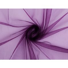 AKCIÓS: Sötétebb lila fátyol tüll (160 cm széles) (#7)