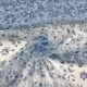Karácsonyi-farsangi halványkék hópelyhes dekorációs tüll