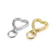 Szívecske fém karabiner forgós fejjel (1 cm-es) több színben