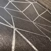 Metálos kollekció Speciel FX2: Antracit geometrikus háló mintás (mosható) vlies-vinyl tapéta