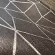 Metálos kollekció Speciel FX2: Antracit geometrikus háló mintás (mosható) vlies-vinyl tapéta