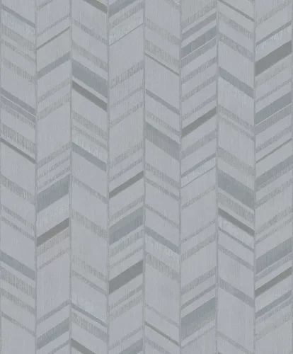 Metálos kollekció Speciel FX2: Ezüstös halszálka-chevron mintás (mosható) vlies-vinyl tapéta
