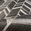 Metálos kollekció Speciel FX2: Fekete-ezüst art deco chevron mintás (mosható) vlies-vinyl tapéta