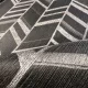 Metálos kollekció Speciel FX2: Fekete-ezüst art deco chevron mintás (mosható) vlies-vinyl tapéta