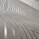 Metálos kollekció Speciel FX2: Ezüstbézs geometrikus ívmintás (mosható) vlies-vinyl tapéta