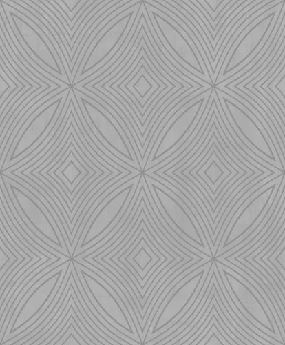 Metálos kollekció Speciel FX2: Ezüstbézs geometrikus ívmintás (mosható) vlies-vinyl tapéta