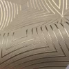 Metálos kollekció Speciel FX2: Krém-arany geometrikus ívmintás (mosható) vlies-vinyl tapéta