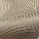 Metálos kollekció Speciel FX2: Krém-arany geometrikus ívmintás (mosható) vlies-vinyl tapéta