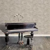 Utopia: világos bronzbarna cikkcakk geometrikus minta (mosható) vlies alapon vinyl felületű tapéta