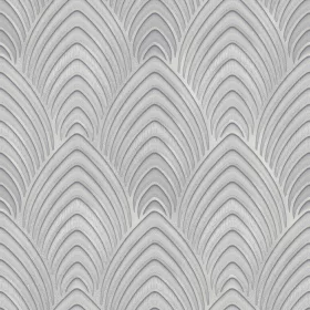  Utopia: ezüstszürke csúcsíves geometrikus minta (mosható) vlies alapon vinyl felületű tapéta