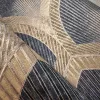 Metálos kollekció Speciel FX2: Éjkék alapon arany leveles geometrikus mintás (mosható) vlies-vinyl tapéta