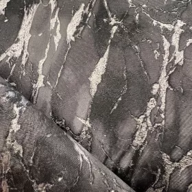   Metálos kollekció Speciel FX2: Grafitfekete ezüstösen erezett márványmintás (mosható) vlies-vinyl tapéta