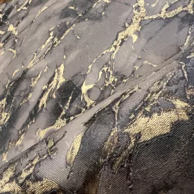  Metálos kollekció Speciel FX2: Grafit-arany ónixhatású márványerezetes (mosható) vlies-vinyl tapéta