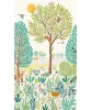 Little Dreamers: 159*280 cm-es Erdei falfestmény zöld–okker (mosható) vlies-vinyl tapéta falpanel