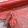 Rikító korall csillámos (glitter) tüll