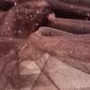 Csokibarna alapon csillámos (glitter) tüll #6
