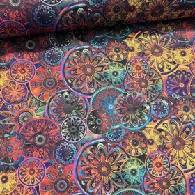 Designer vízálló szövet: Színes mandalás