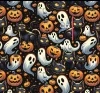 Designer vízálló szövet: Halloween mintás
