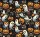 Designer vízálló szövet: Halloween mintás