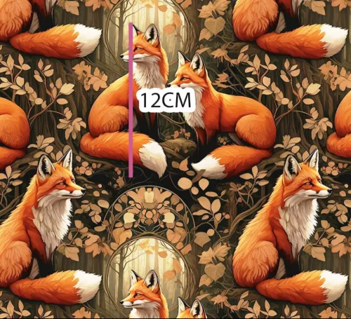 Designer vízálló szövet: Őszi rókás