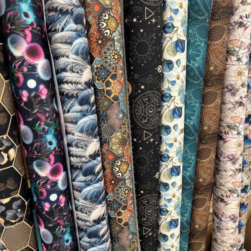 Designer vízálló szövet: Barna varázsmandalás