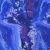 Designer vízálló szövet: Kék-lila-fehér modern olajfesték foltos