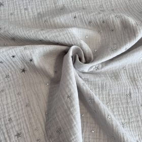   KIÁRUSÍTÁS: V. szürke alapon ezüst csillagos duplagéz (#2)