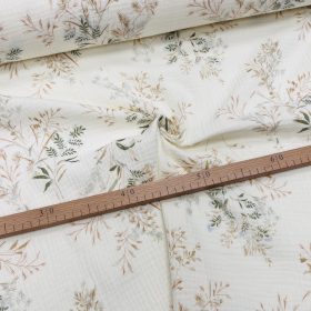 Ekrü alapon bambuszos duplagéz