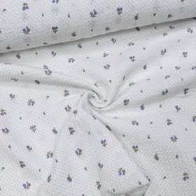 Pöttyös alapon kisvirágos duplagéz