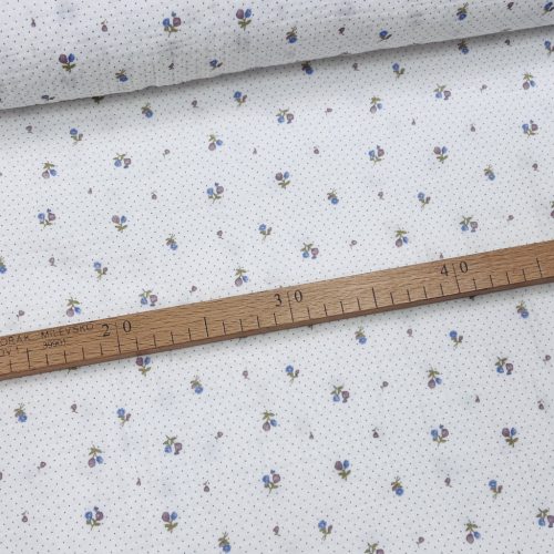 Pöttyös alapon kisvirágos duplagéz