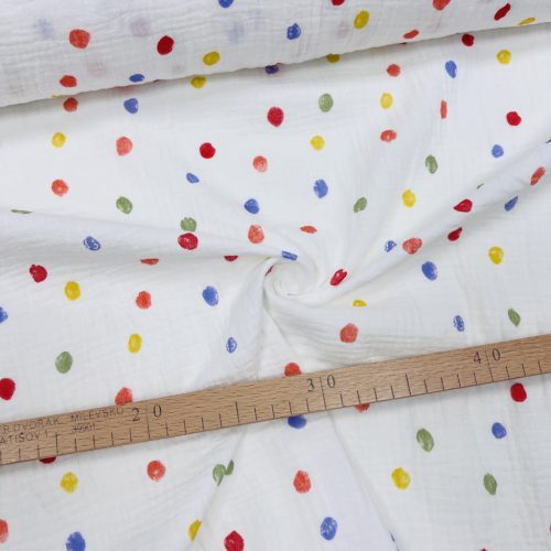 Színes vidám pöttyös duplagéz