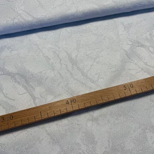 Világos alapon márvány mintás ezüst lurex szálas műszálas szövet 180 cm széles(FC)