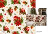 Mikulásvirág és gömbdísz csokorban karácsonyi dekortextil (TH'26)
