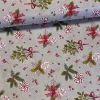 Sötét natúr alapon nyalóka és candy cane karácsonyi dekortextil (TH'26)