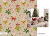 Sötét natúr alapon nyalóka és candy cane karácsonyi dekortextil (TH'26)