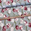 Világoskék a. piros-fehér tulipános dekortextil