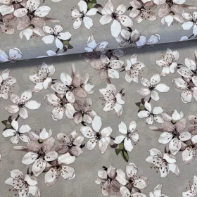 Bézses alapon cseresznyevirágos dekortextil