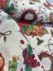 Arany lurex szálas Xmas Macis karácsonyi dekortextil (TH)