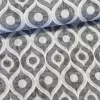 Szürke-fehér geometrikus mintás dekortextil (TH)
