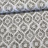 Bézs-fehér geometrikus mintás dekortextil (TH)