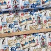 Tengerparti képeslap mintás dekortextil (TH)