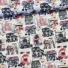 Romantikus házikós dekortextil (minimálisan elmosódott nyomás)