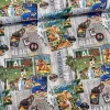 Utazós bélyegek dekortextil (TH)