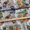 Utazós bélyegek dekortextil (TH)