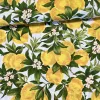 Mediterrán citromos-virágos No.3. dekortextil (TH)