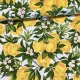 Mediterrán citromos-virágos No.3. dekortextil (TH)