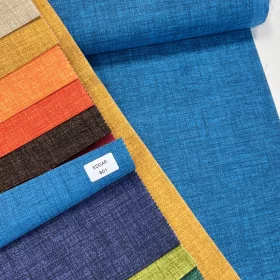 Türkizkék melíros egyszínű dekortextil (Edgar 601)