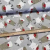 Halványszürke a. cuki szarvasos karácsonyi dekortextil (TH)