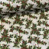 Fehér a. fagyöngyös karácsonyi dekortextil